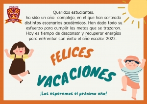 ¡FELICES VACACIONES!