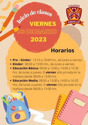 INICIO AÑO ESCOLAR 2023