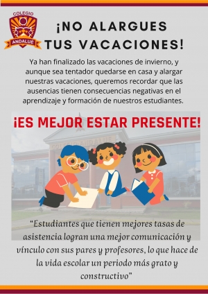 ¡NO ALARGUES TUS VACACIONES!